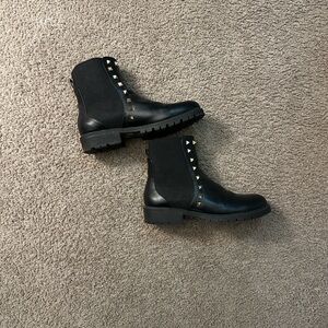 Forever 21 Black Studded Ankle Boots